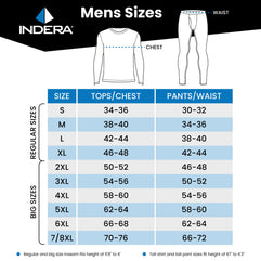 Indera Traditional Long Johns Thermal Long-Sleeve, Men