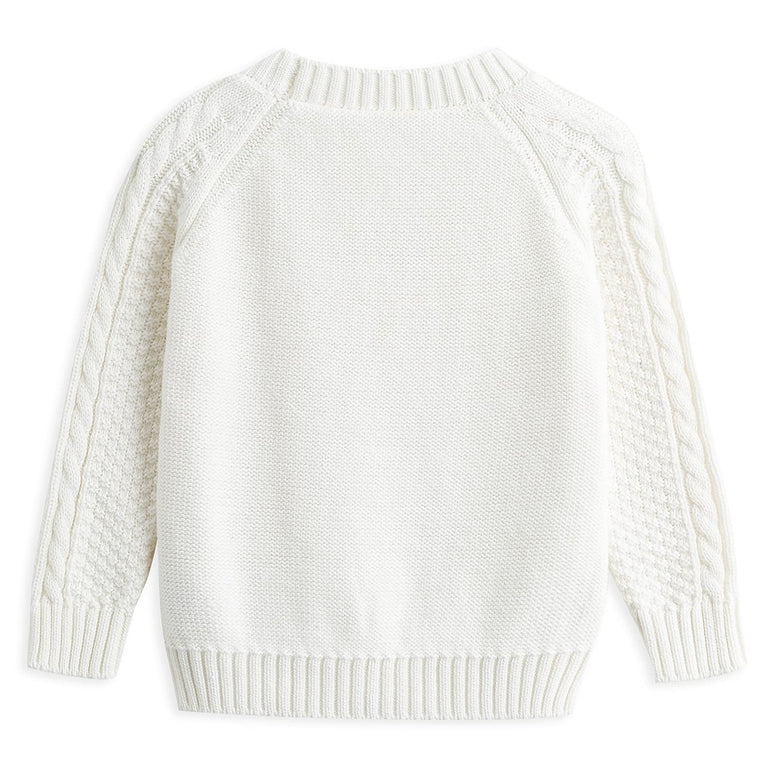 Curipeer Baby Boys' Girls' Cable Knit Sweater Long Sleeve Solid Pullover Toddler Crew Neck Fall 3-6M