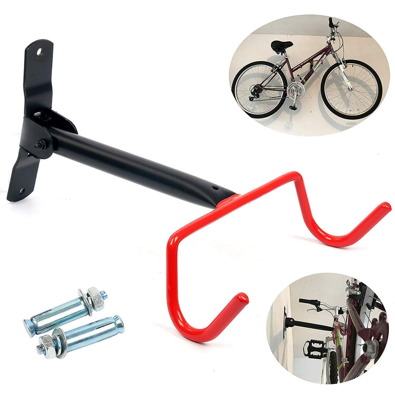 HOMEE Bike Hanger Wall Mount Bicycle Rack Wall Hook Flip-Up Bike Holder Stand Storage System for Garage and Shed