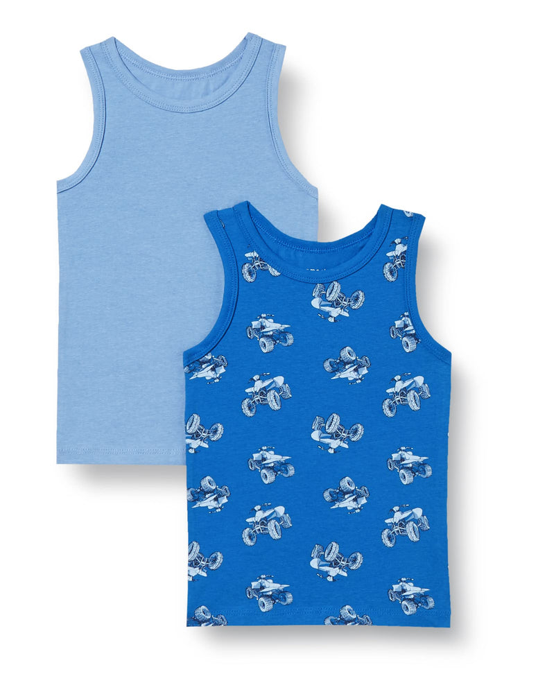 name it Boy's Nautical Blue 2-Pack Tank-Top (pack of 2)