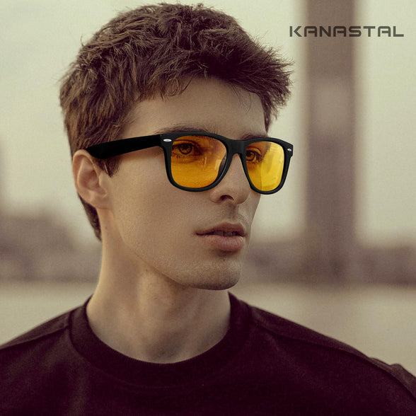 KANASTAL Polarized Sunglasses for Men Women, Classic Square Sports Sun Glasses Driving, Fashion Shades for Womens UV400 Protection