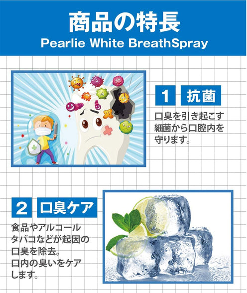 Pearlie White Breath Spray - Spear Mint, 8.5Ml (Cw3435)