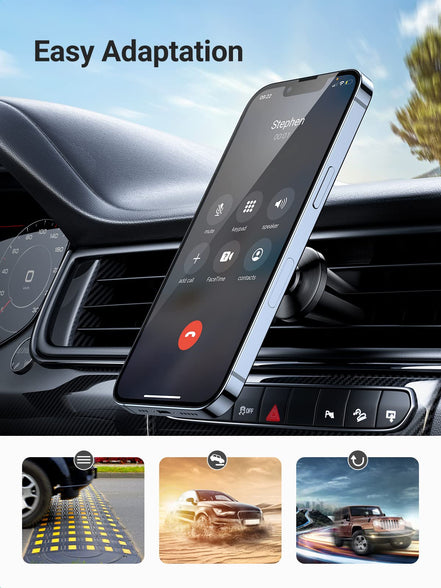 UGREEN Car Phone Holder, Magnetic Car Mount, Air Vent Phone Holder Car, Magnetic Car Holder, 360° Rotatable Car Mobile Holder Compatible with iPhone 15/14/13/12 Series, Galaxy S23 S22 S21 S20, etc