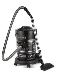 Sonashi SVC-9029D 25 Liter Drum Vacuum Cleaner w/Multi-Stage Filtration, Low Noise, Strong Suction Power, Wheels | Drum Vacuum Cleaner | Home Appliance