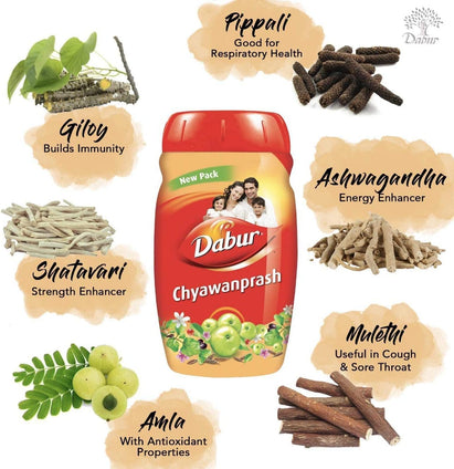 Dabur Chyawanprash, Enriched With Vitamin C, Herbal & Natural, Immunity Booster, Promotes Strength & Stamina - 1KG