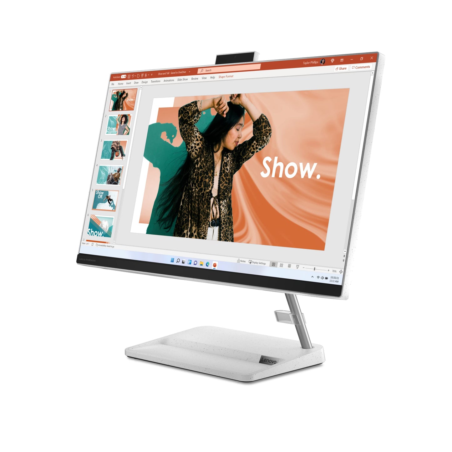Lenovo IdeaCentre AIO3 with Intel 12th Gen Core i5-1240P, Integrated Intel Iris Xe Graphics, 23.8" FHD Touch display, 8GB RAM, 512GB SSD, Windows 11, White - [F0GH00A4AX]