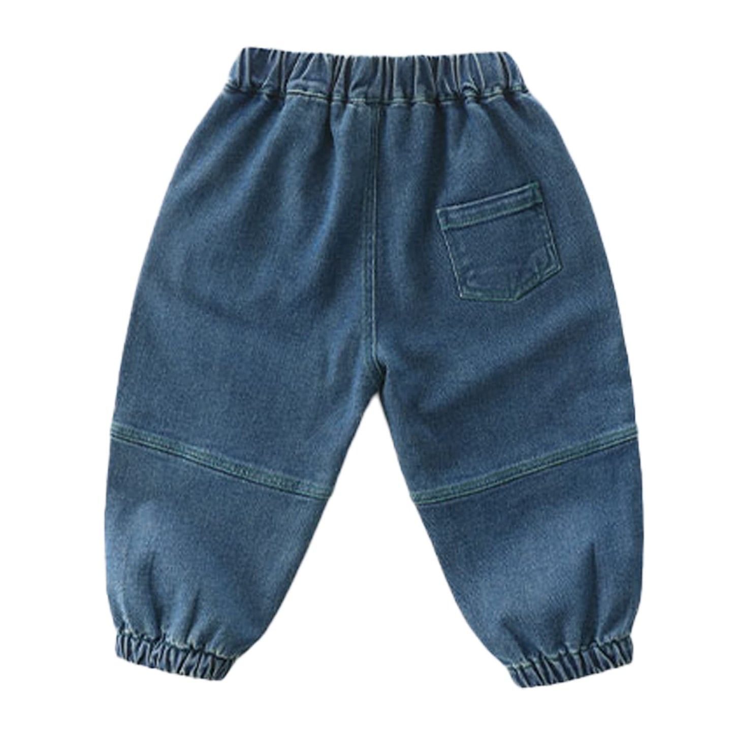 LABISHU Boys Casual Jogger Elastic Jeans Toddler Kids Fashion Loose Denim Pants with Pockets