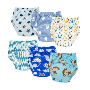 Baby Cotton Potty Training Pants Toddler Training Underwear Cloth Pee Underpants for Boy Girl 6-18M