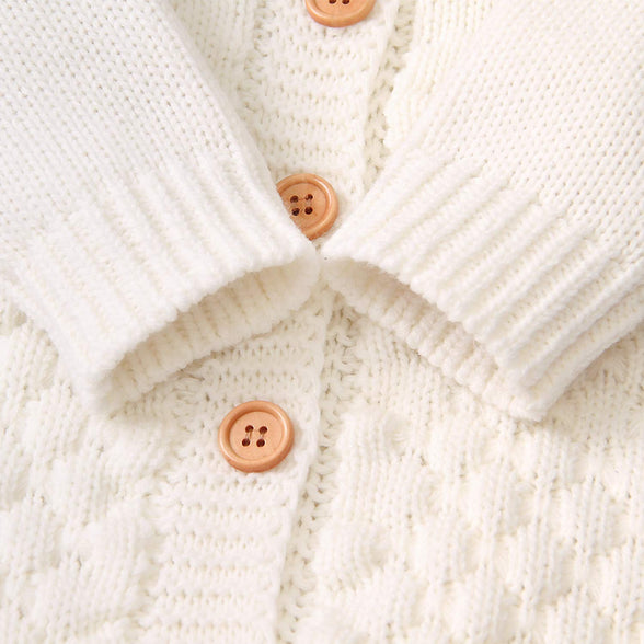 SANMIO Toddler Baby Boys Girls Deer Christmas Cardigan Sweater Button-up Cotton Coat(3-6M)