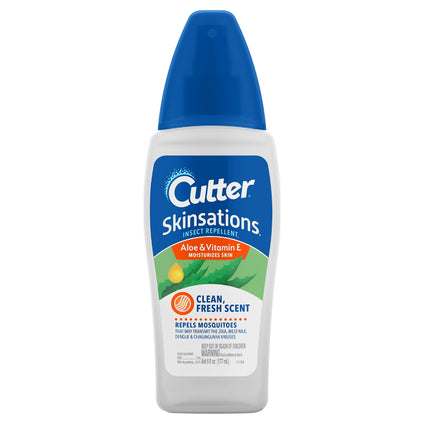 Cutter Skinsations Insect Repellent Pump Spray, 6-Ounce