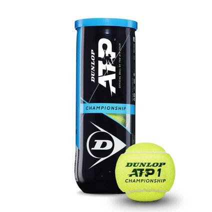 DUNLOP Tennis Ball ATP Championship – for Clay, Hard Court & Grass