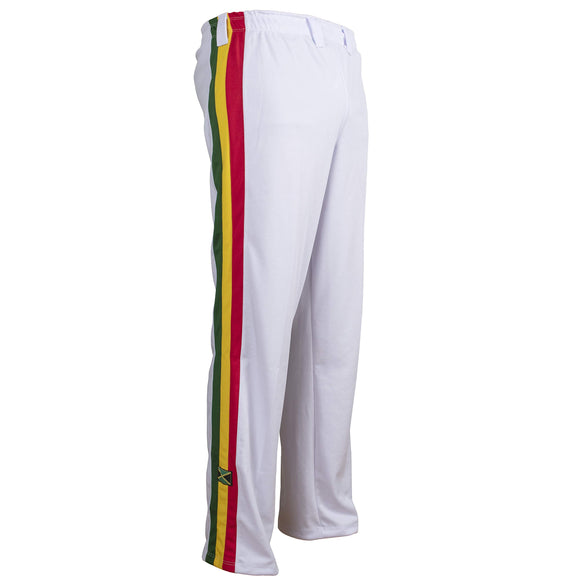JLSPORT Authentic Brazilian Capoeira Martial Arts Men's Trousers (Jamaican Reggae) Large