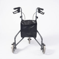 NRS Healthcare 3 Wheel Steel Rollator, Dark Grey