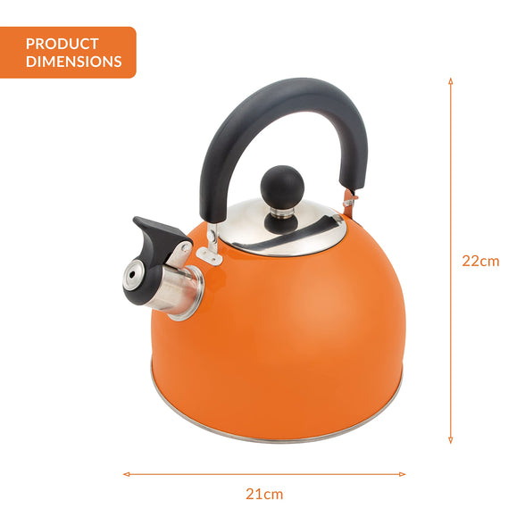 Milestone Camping Whistling Kettle Teapot Coffee Pot Indoor Outdoor Camping Hiking Picnic