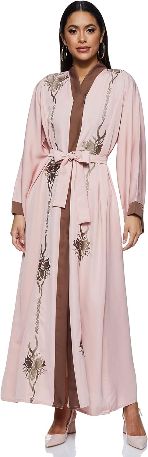 Nukhbaa Women's Abaya, Pink