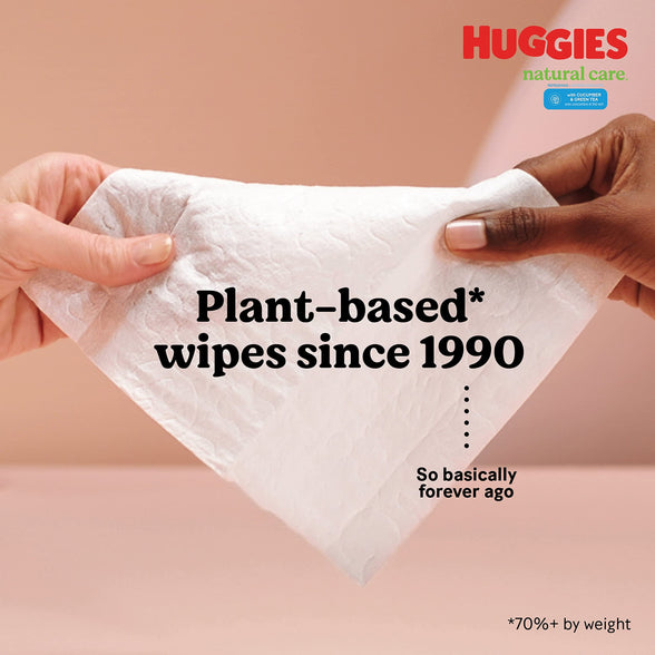 Huggies Natural Care Refreshing Baby Wipes, Hypoallergenic, Scented, 10 Flip-Top Packs (560 Wipes Total)