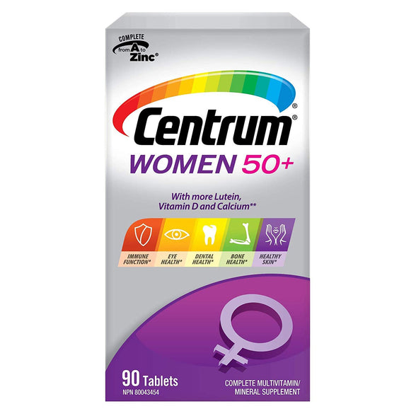 Centrum Women 50+ Multivitamin/Multimineral Supplement Tablet (90 Count)