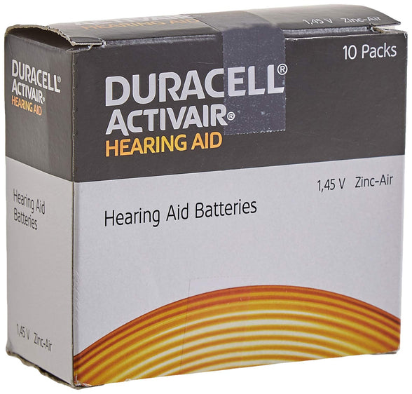 Duracell EasyTab/Activair Type 312 Hearing Aid Batteries Zinc Air P312 PR41 ZL3 Pack of 60