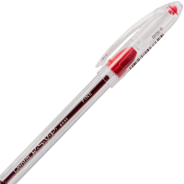 Pentel R.S.V.P. Ballpoint Pen - Fine Line, Pack of 5, Multi Color