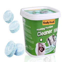 Finally Fresh Washing Machine Cleaner for Front Loaders & Top loaders, 20 Packs Washer Cleaner, Washer Machine Cleaner for Sensitive Skin, Suitable for All Washing Machine Include HE Washing Machines.