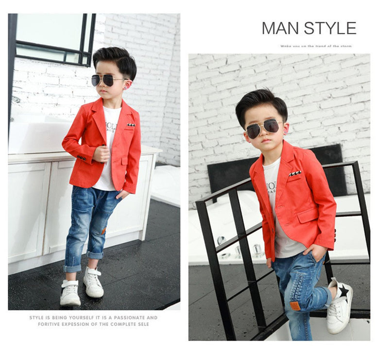 Boys' Fashion Blazers Casual Jackets (2-3 Years)