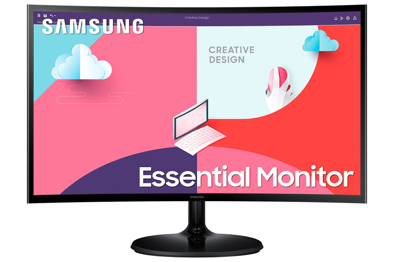 Samsung LS24C360EAUXXU 24" Curved FullHD 1080p Monitor - 1920x1080, HDMI, VGA