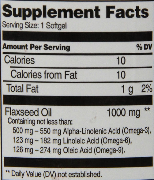 21st Century Flaxseed Oil Mg Softgels - 120 Count Multi