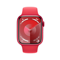 Apple Watch Series 9 [GPS 41mm] Smartwatch with (PRODUCT) RED Aluminum Case with (PRODUCT) RED Sport Band S/M. Fitness Tracker, Blood Oxygen & ECG Apps, Always-On Retina Display, Water Resistant