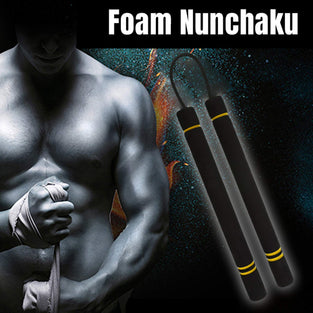ZPFQFC Martial Art Sticks Foam Training Sticks, Dance Nunchuck, Bruce Lee Nunchaku Foam Sponge Safe Fitness Kung Fu