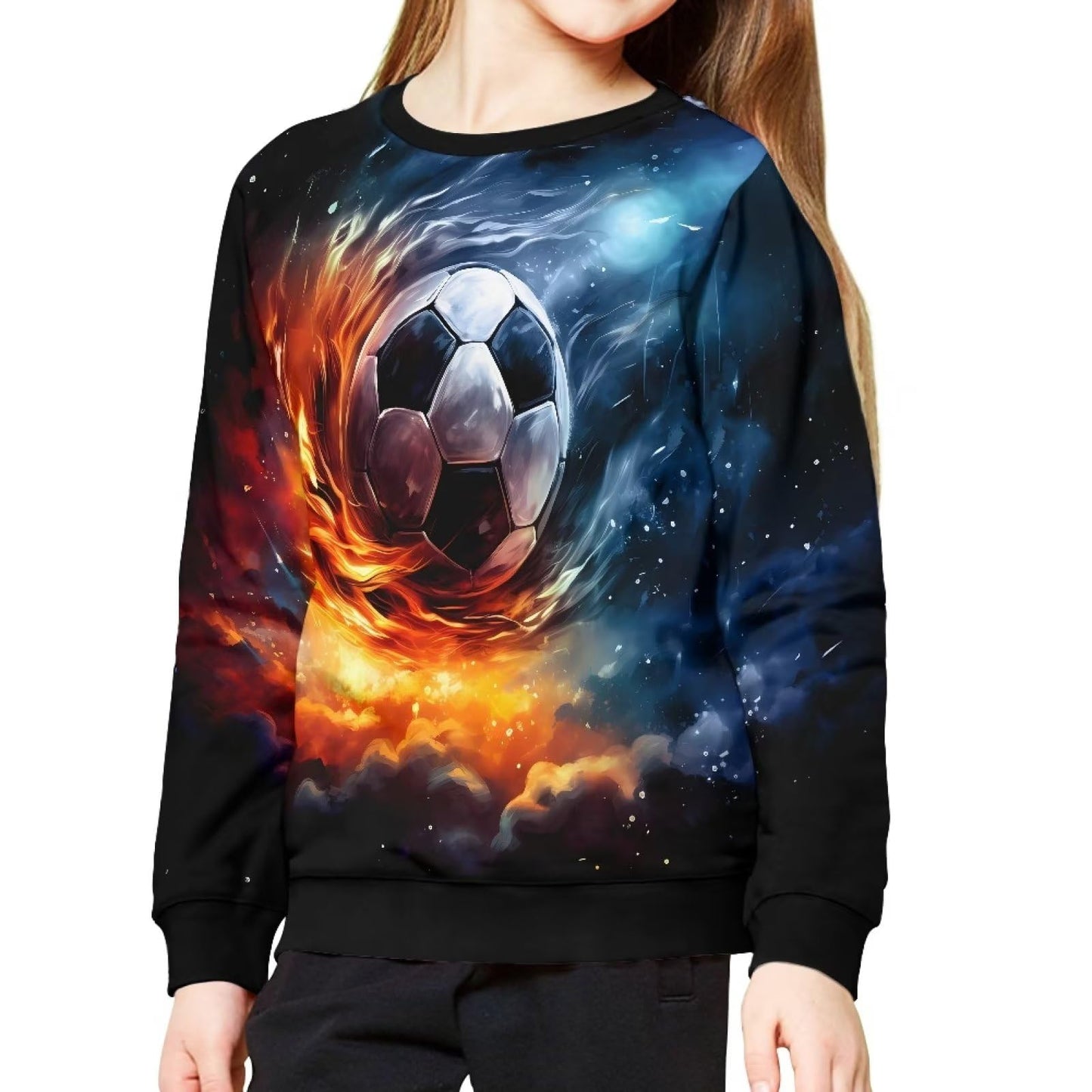 ZPINXIGN Girls Boys Sweatshirt Fall Outfit Kids Comfy Sweaters Pullover Tops 6-14 Years Old