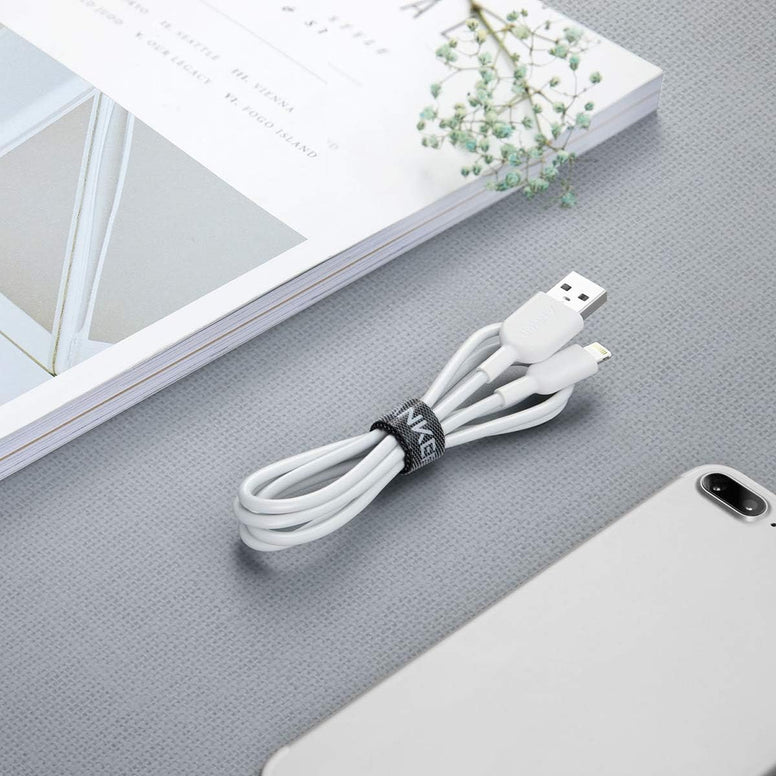 Anker Powerline Ii LightningCable (3Ft), Probably The World'S Most Durable Cable, Mfi Certified For Iphone 11/11 Pro/11 Pro Max/XS/XS Max/Xr/X/8/8 Plus/7/7 Plus/6/6 Plus (White)