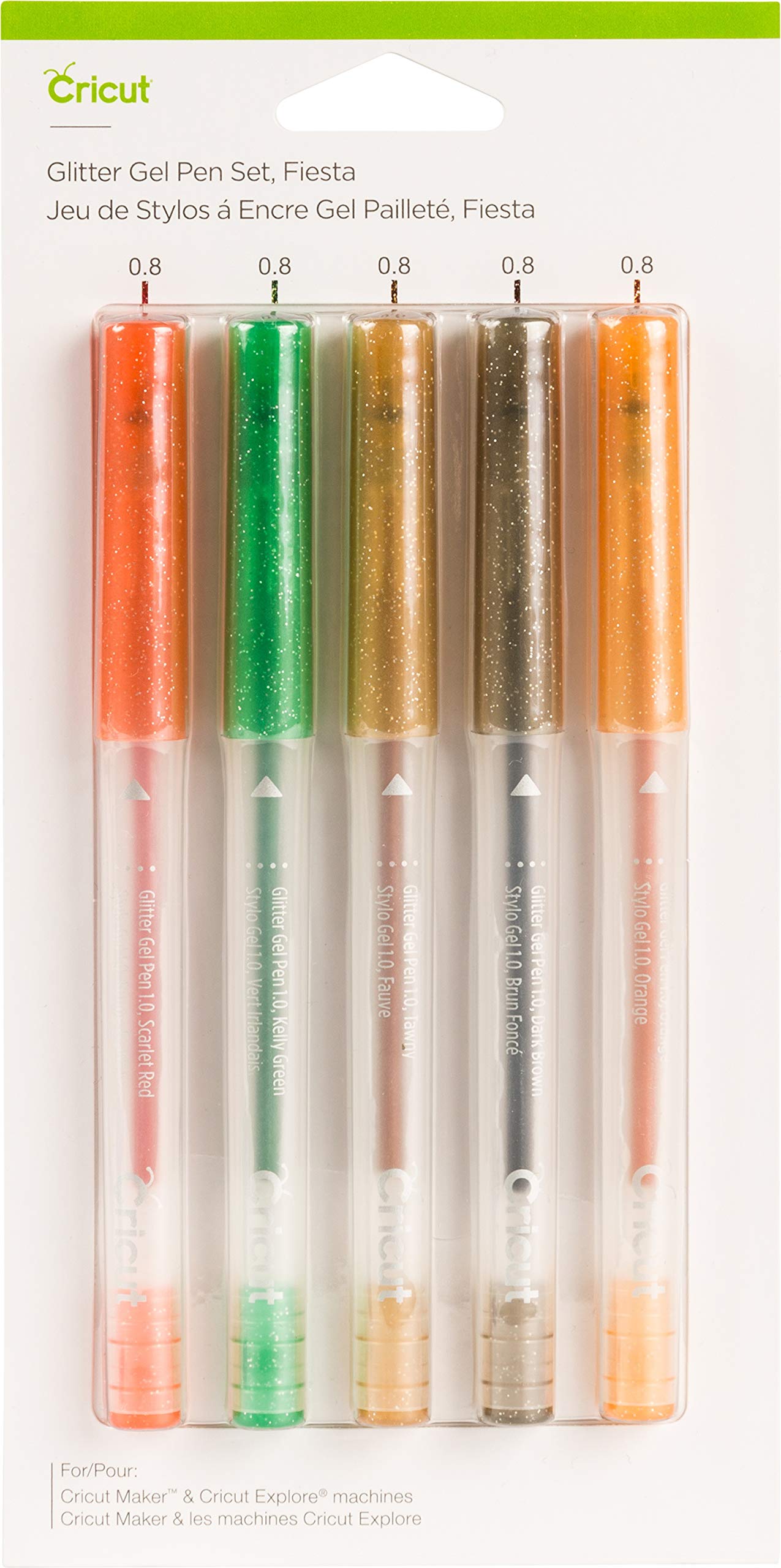 Cricut 2005020 Glitter Gel Fiesta Pen Set Assorted