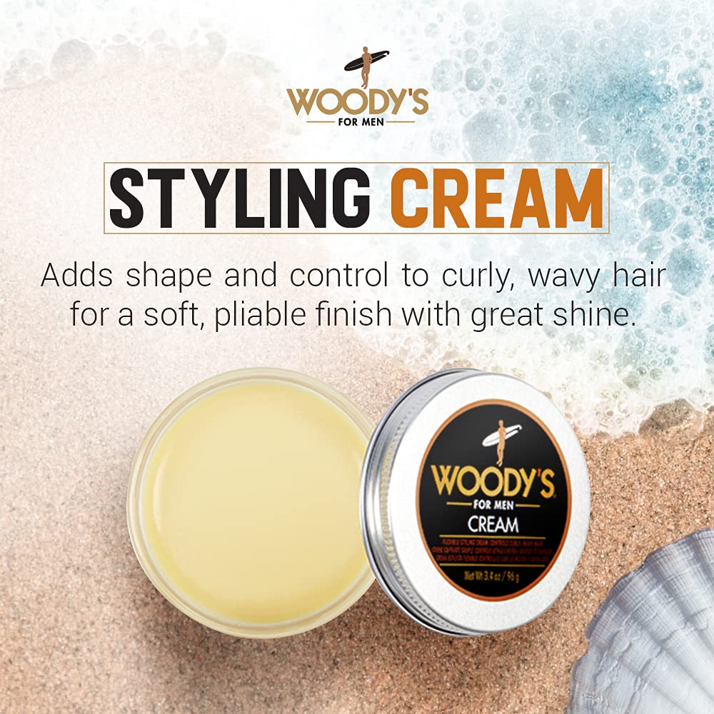 Woodys Flexible Styling Cream For Men - 3.4 Oz