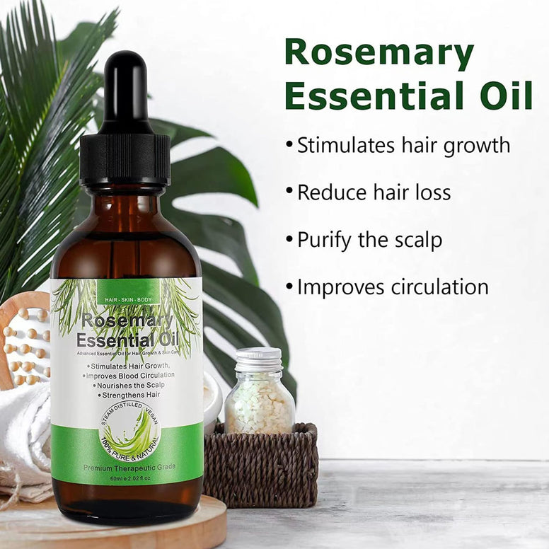 ROSEMARY MINT, SCALP & HAIR OIL, INFUSED W/BIOTIN & ENCOURGES GROWTH, FOR DAILY USE, SCALP TREATMENT, SPLIT END CARE & SCALP & STRENGTHENING OIL