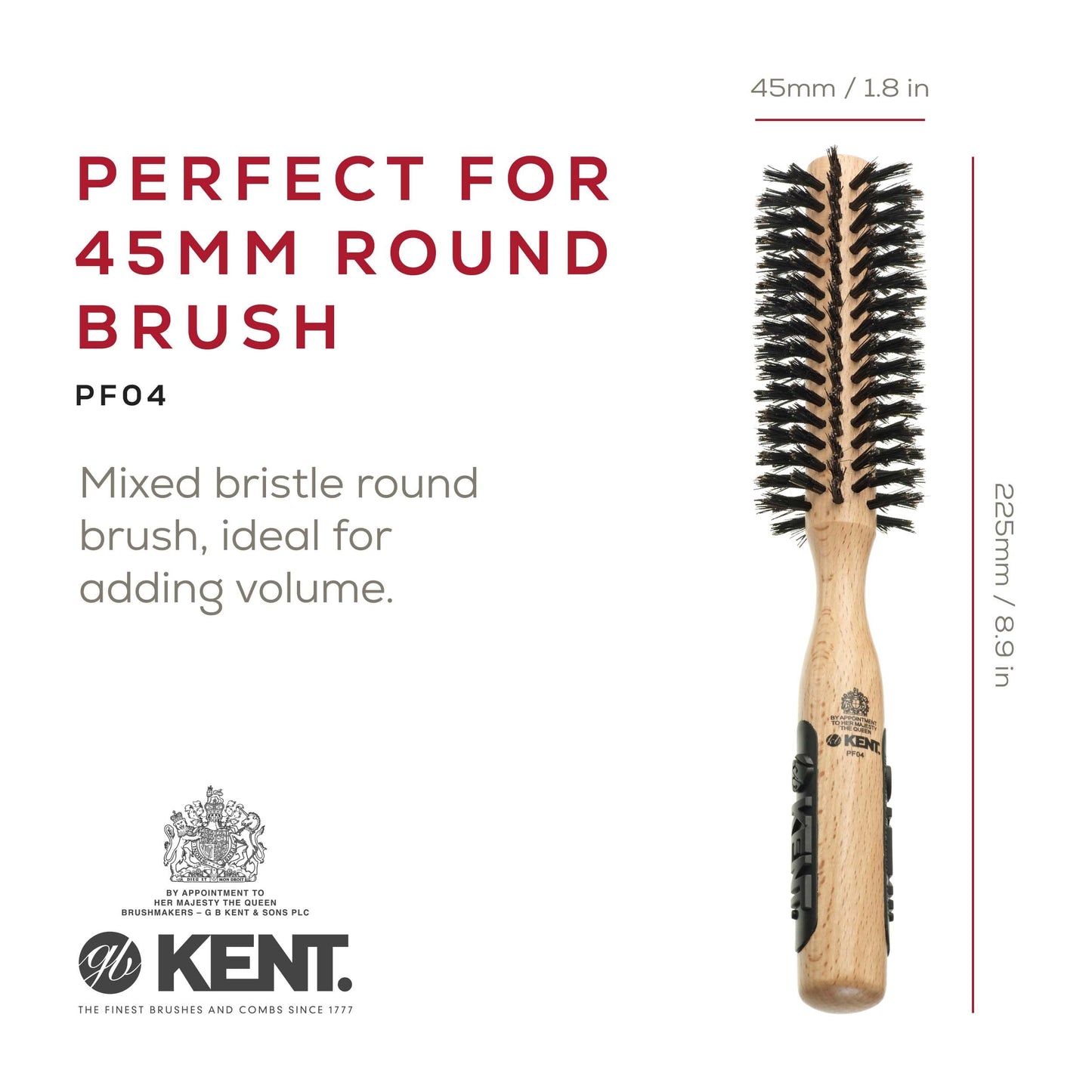 Kent Natural Shine Pure Bristle Full Radial Pf04