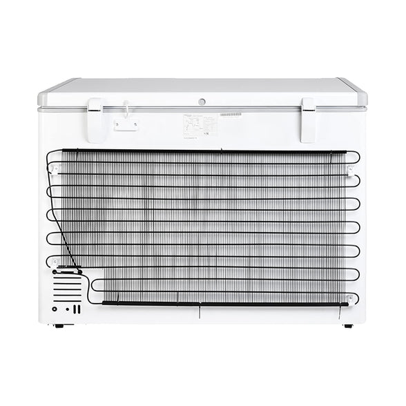 Super General Chest-Freezer 350 Liter Gross Volume, SGF-344-H, White, Rectangular Deep-Freezer with Storage-Basket, Lock & Key, Wheels, 112 x 68.8 x 83.5 cm, 1 Year Warranty