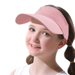 JowTreex Kids Sport Sun Visors Cap - Adjustable Athletic Sports Hat Sun Protect Golf Visor Cap Hat fit for 6 to 12 Years