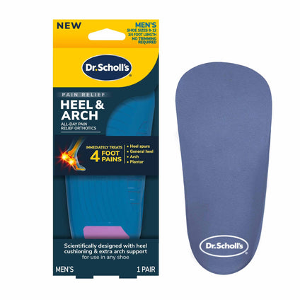 Dr. Scholl's Dr. Scholl's® Heel & Arch All-Day Pain Relief Orthotics, Men's 8-12, 1 Pair, 3/4 Length