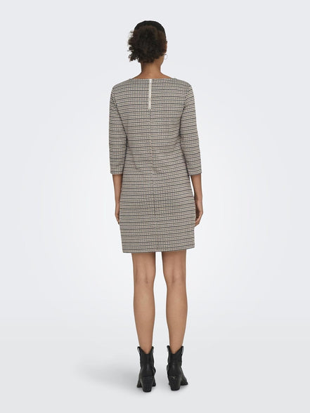 Only Women's ONLBRILLIANT 3/4 CHECK DRESS NOOS Dress