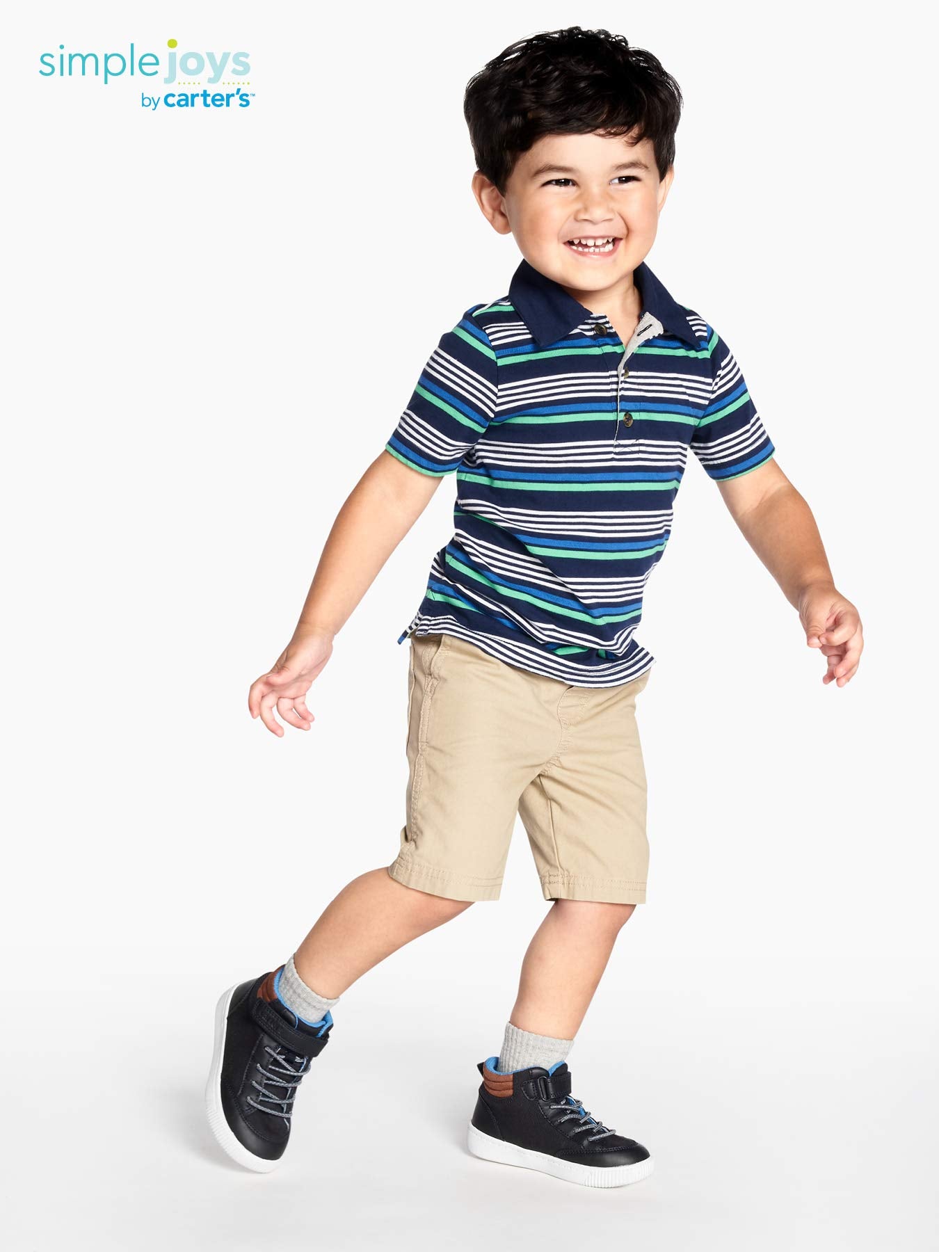 Simple Joys by Carter's Toddler Boys' 3-Pack Short Sleeve Polo 4Y