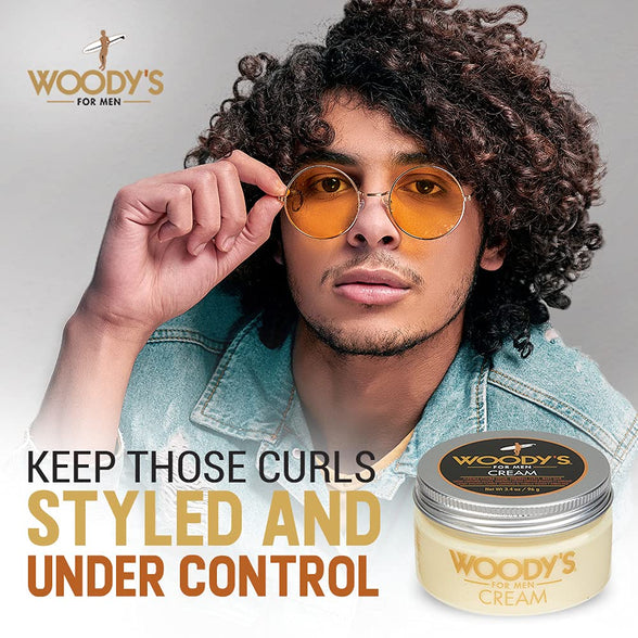 Woodys Flexible Styling Cream For Men - 3.4 Oz