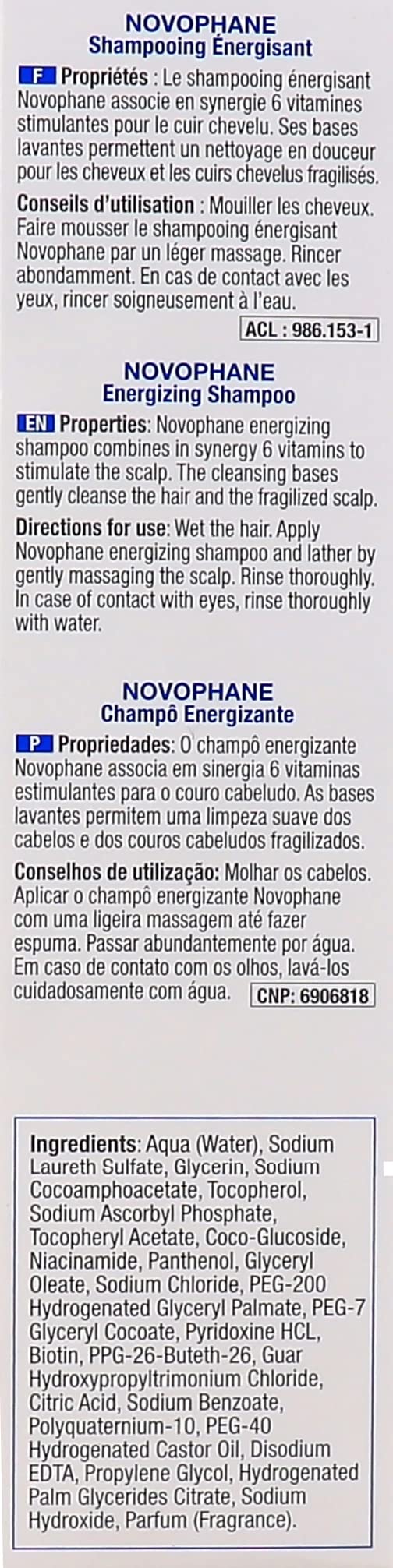 ACM Laboratoire Novophane Energisant Anti Hair Loss Treatment Shampoo 200ml Hair Product