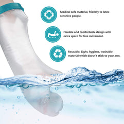 Polaland Adult Arm Cast Cover, Waterproof Cast Wound Protector for Shower Bath, Reusable Bandage Dressing Protective Sleeve Bag for Broken Surgery Arm, Wrist, Fingers, Wound and Burns