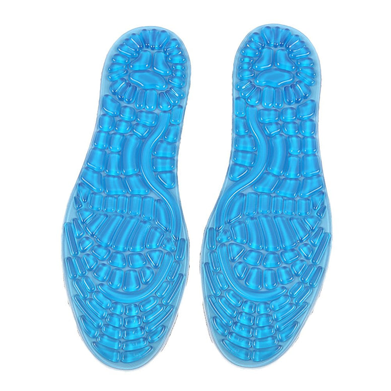 Healifty Healifty Gel Sport Insoles Granule Massage Foot Pad Cushions Anti-Slip Soft Sports Shoes Insole Pad Man Woman (L)