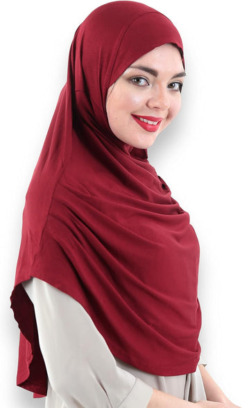 Avanos Easy Wear Soft Hijab for Women, Instant Hijab Long Scarf, Jersey Turbans Prayer Muslim Abayas Dress Clothes Jilbab