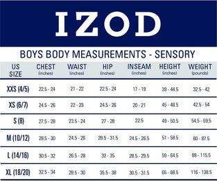 IZOD Boys' School Uniform Sensory-Friendly Knit Short, Soft Fabric with Elastic Waist, Tagless, Flattened Seams & Pockets