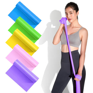 SKY-TOUCH Latex Resistance Exercise Band 5Pcsexercise Bands For Physiotherapy, Strength Training & Fitness Workouts, Pilates, Stretching And Yoga Physical Therapy Fitness
