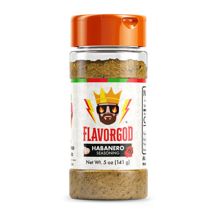 Habanero Seasoning Mix by Flavor God - Premium All Natural & Healthy Spice Blend for Burritos, Tacos, Seafood & Chicken - Kosher, Low Sodium, Dairy-Free, Vegan & Keto Friendly