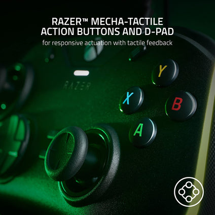 Razer Wolverine V2 Chroma Wired Gaming Controller for Xbox Series X|S, Xbox One, PC: RGB Lighting - Remappable Buttons & Triggers - Mecha-Tactile Action Buttons & D-Pad - Trigger Stop-Switches - Black