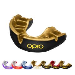 OPRO NEW Gold Level Mouthguard, Adults and Junior Sports Mouth Guard, Featuring Revolutionary Fitting Technology for Boxing, Lacrosse, MMA, Martial Arts, Hockey, and All Contact Sports (Black, Adult)